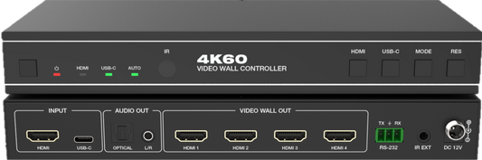 Video Wall Controller 4K60 HDMI/USB-C 1x4